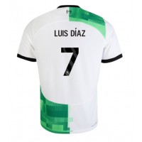 Liverpool Luis Diaz #7 Vonkajší futbalový dres 2023-24 Krátky Rukáv